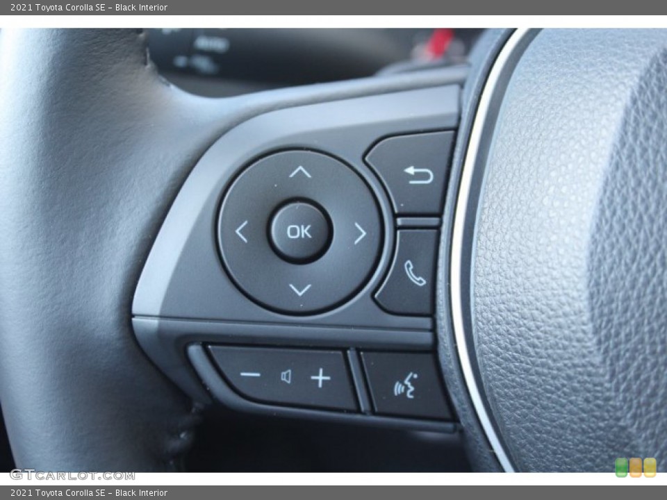 Black Interior Steering Wheel for the 2021 Toyota Corolla SE #140628529