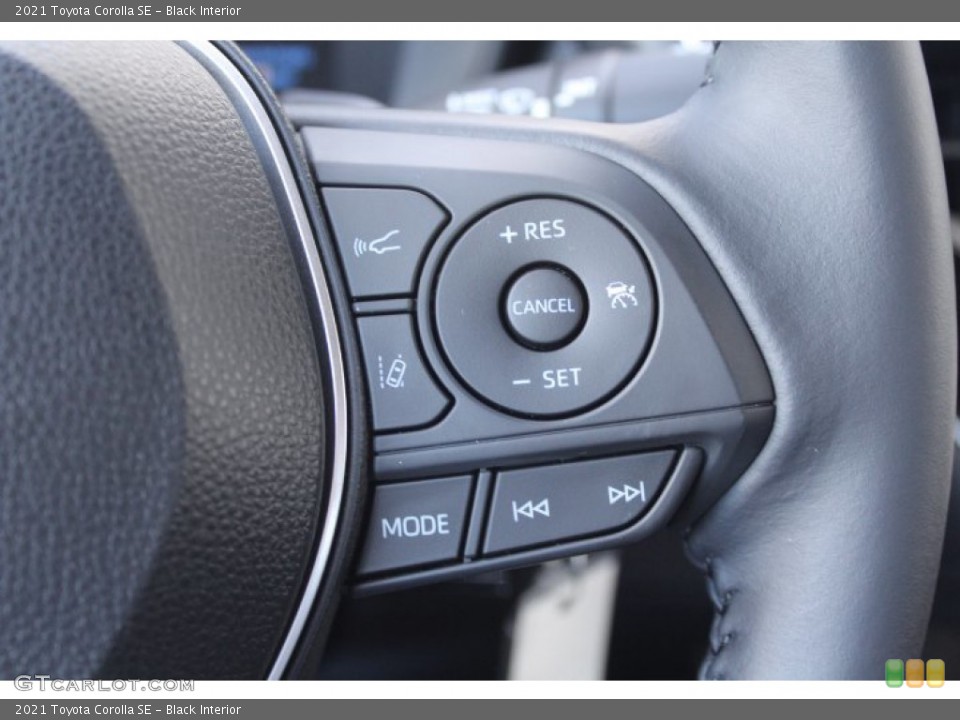 Black Interior Steering Wheel for the 2021 Toyota Corolla SE #140628551