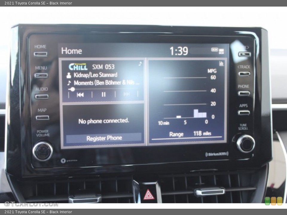 Black Interior Controls for the 2021 Toyota Corolla SE #140628620