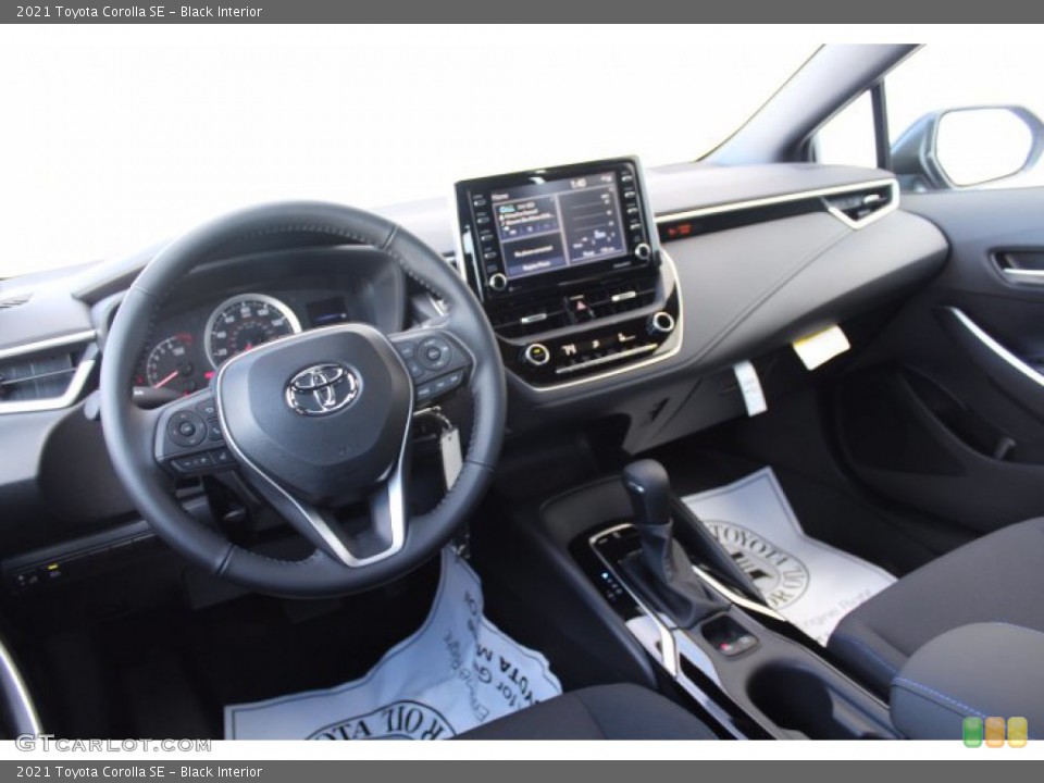 Black Interior Dashboard for the 2021 Toyota Corolla SE #140628734