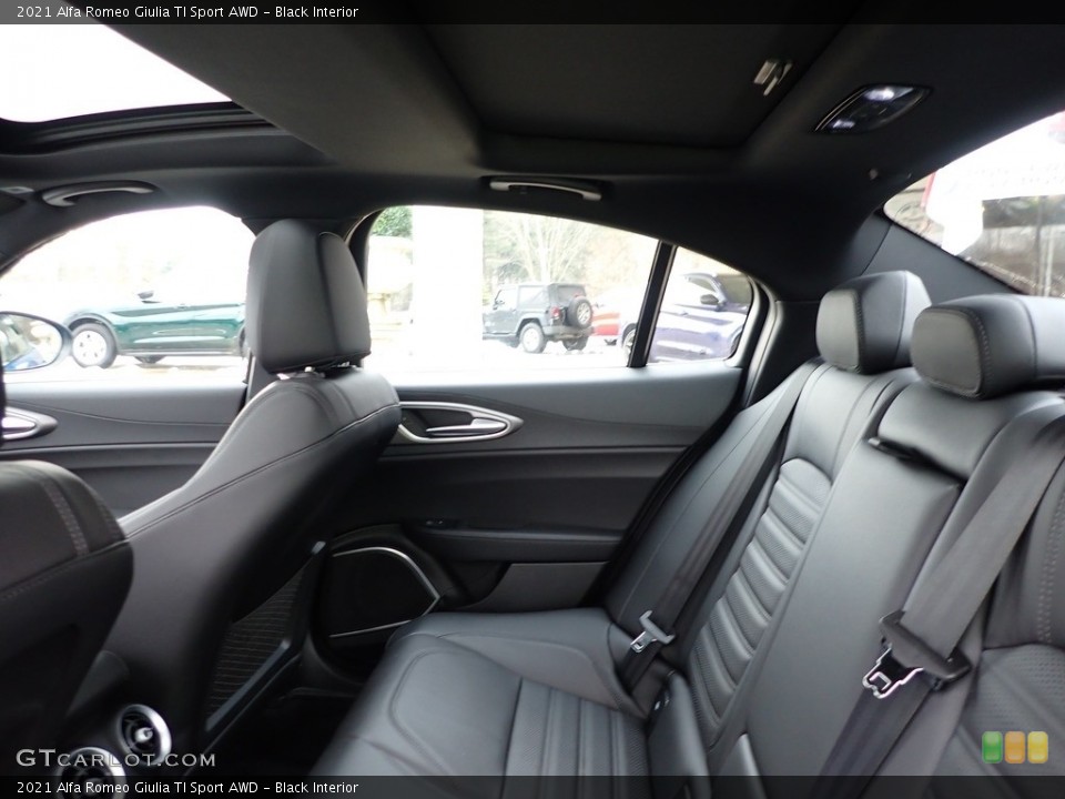 Black Interior Rear Seat for the 2021 Alfa Romeo Giulia TI Sport AWD #140628737