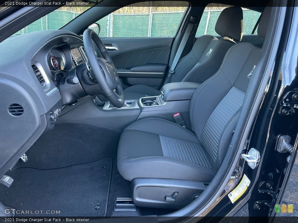 Black Interior Front Seat for the 2021 Dodge Charger Scat Pack #140629703