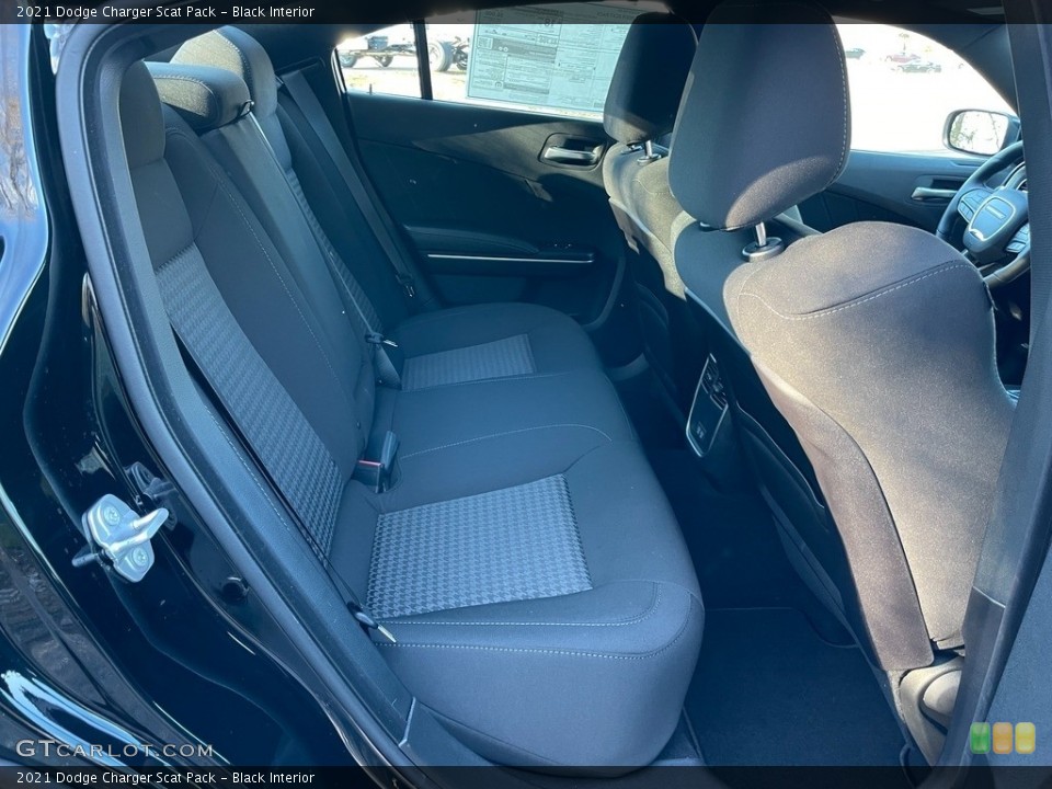 Black Interior Rear Seat for the 2021 Dodge Charger Scat Pack #140629844