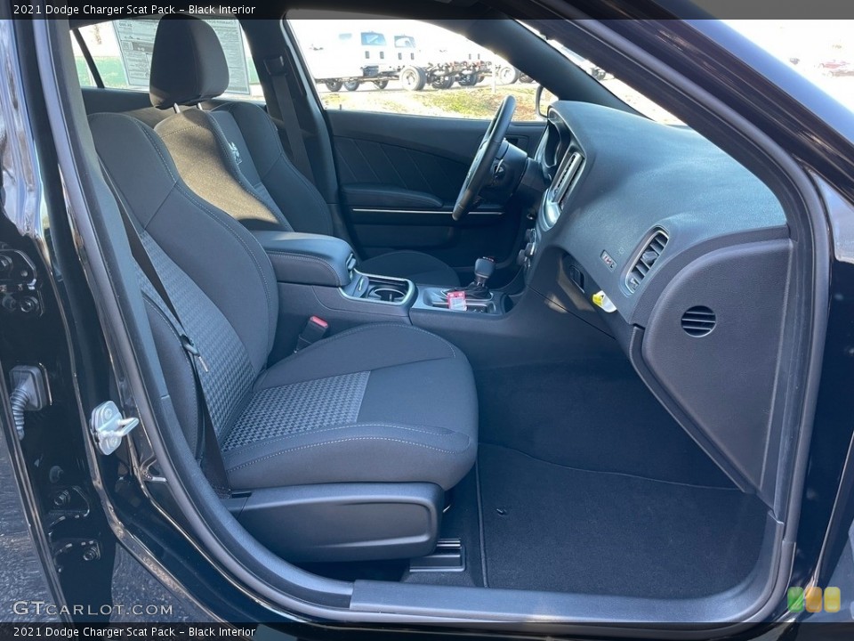 Black Interior Front Seat for the 2021 Dodge Charger Scat Pack #140629871