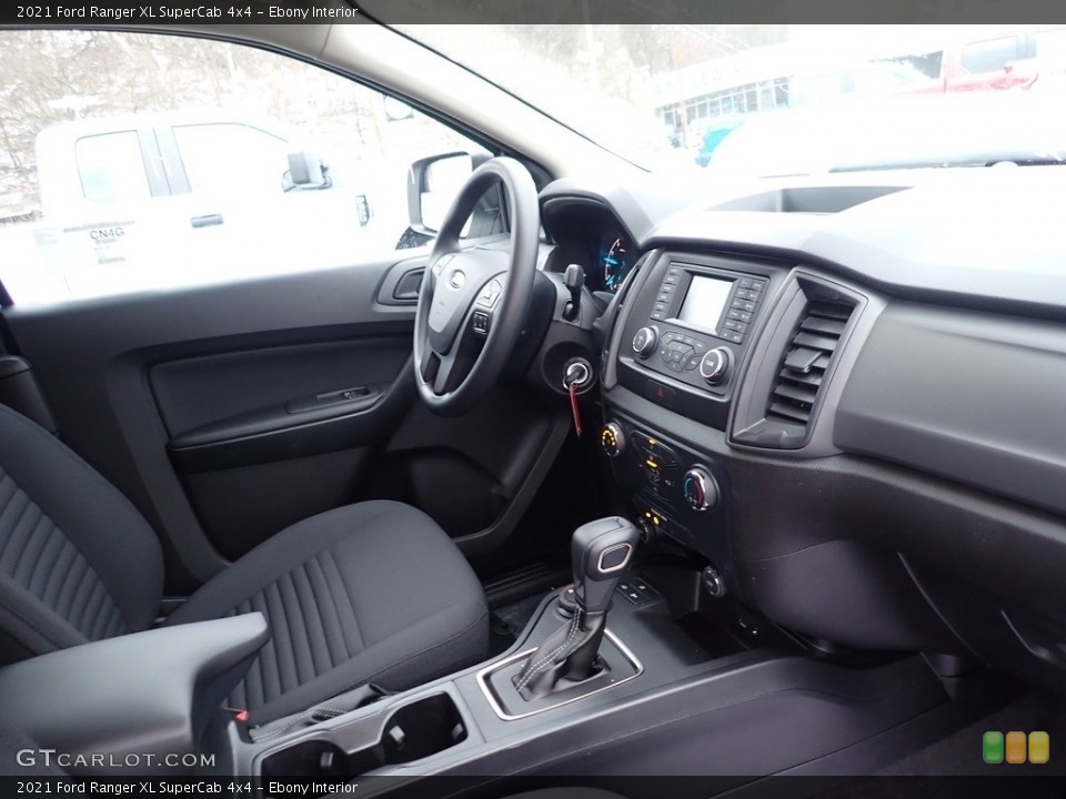 Ebony Interior Dashboard for the 2021 Ford Ranger XL SuperCab 4x4 #140630070