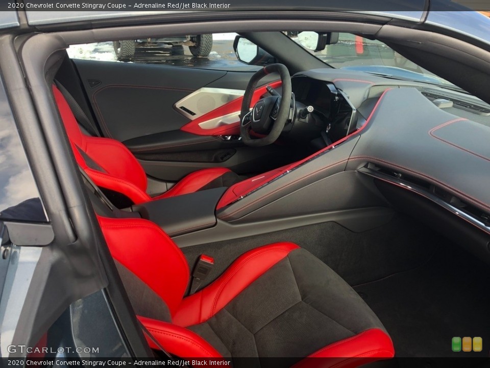 Adrenaline Red/Jet Black Interior Front Seat for the 2020 Chevrolet Corvette Stingray Coupe #140630315
