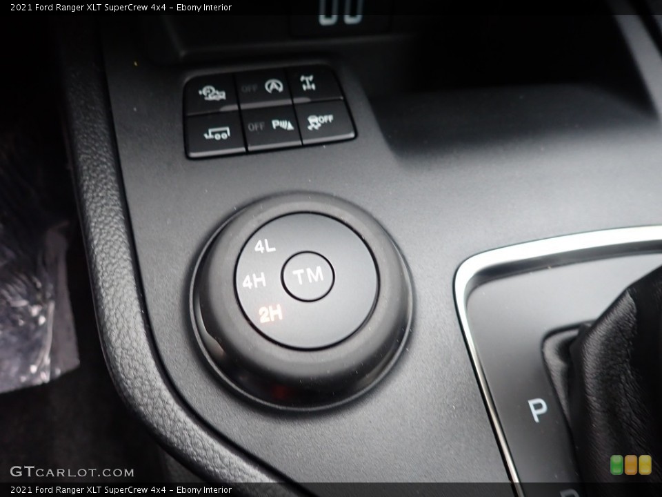 Ebony Interior Controls for the 2021 Ford Ranger XLT SuperCrew 4x4 #140630657