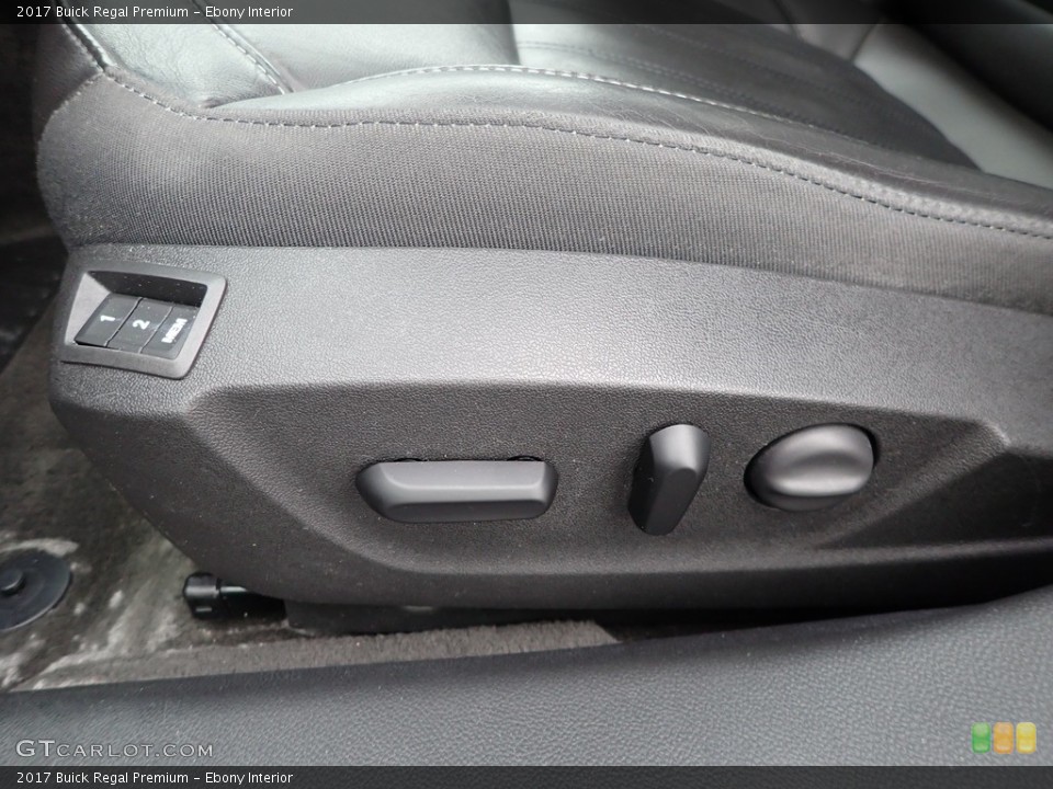 Ebony Interior Front Seat for the 2017 Buick Regal Premium #140631311