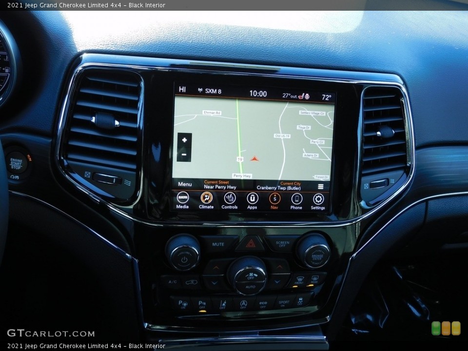 Black Interior Navigation for the 2021 Jeep Grand Cherokee Limited 4x4 #140634497