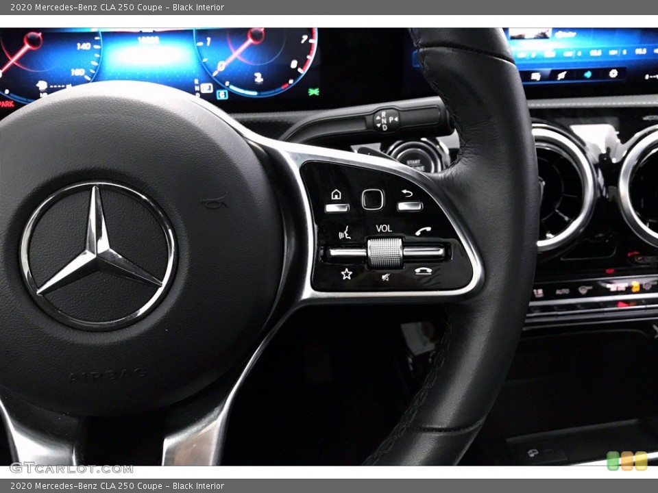 Black Interior Steering Wheel for the 2020 Mercedes-Benz CLA 250 Coupe #140635826