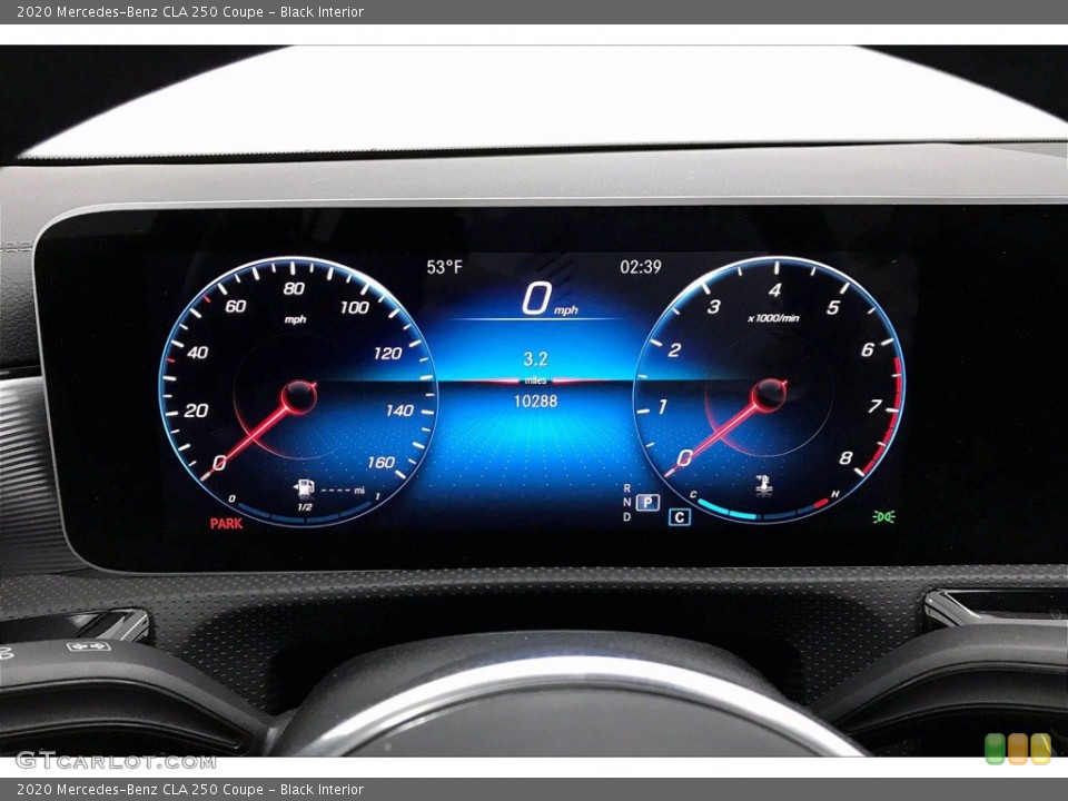 Black Interior Gauges for the 2020 Mercedes-Benz CLA 250 Coupe #140635850