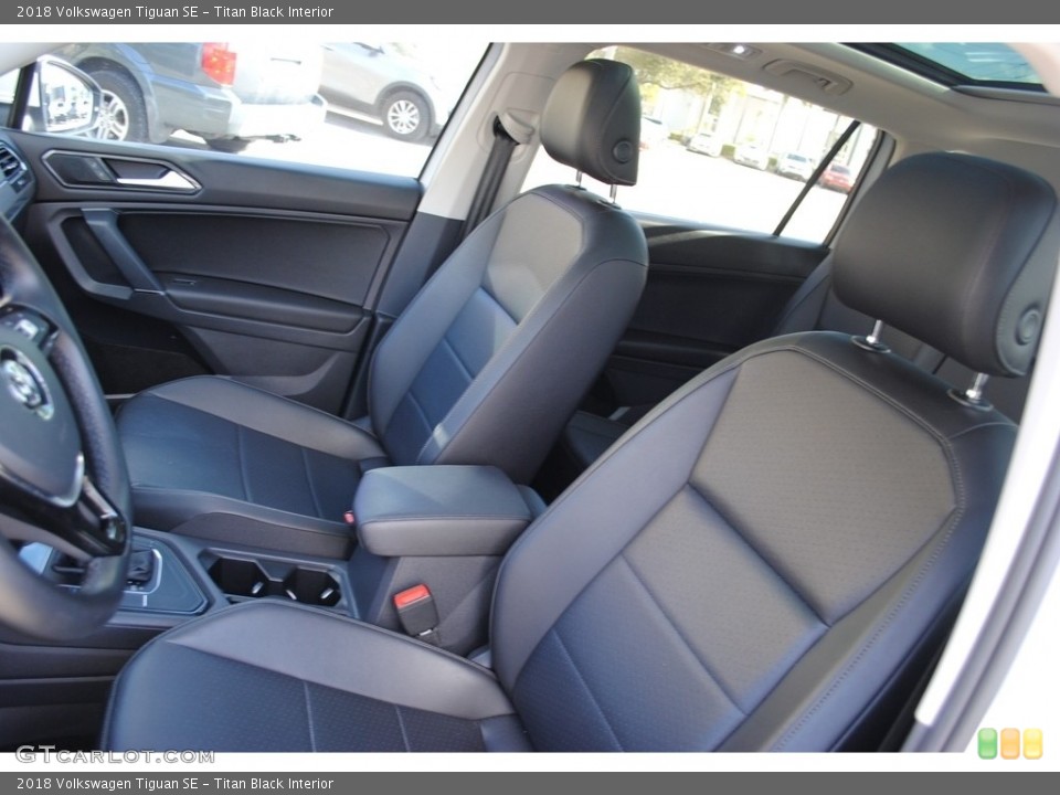 Titan Black Interior Front Seat for the 2018 Volkswagen Tiguan SE #140636159