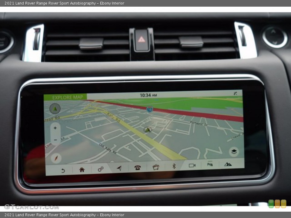 Ebony Interior Navigation for the 2021 Land Rover Range Rover Sport Autobiography #140638631