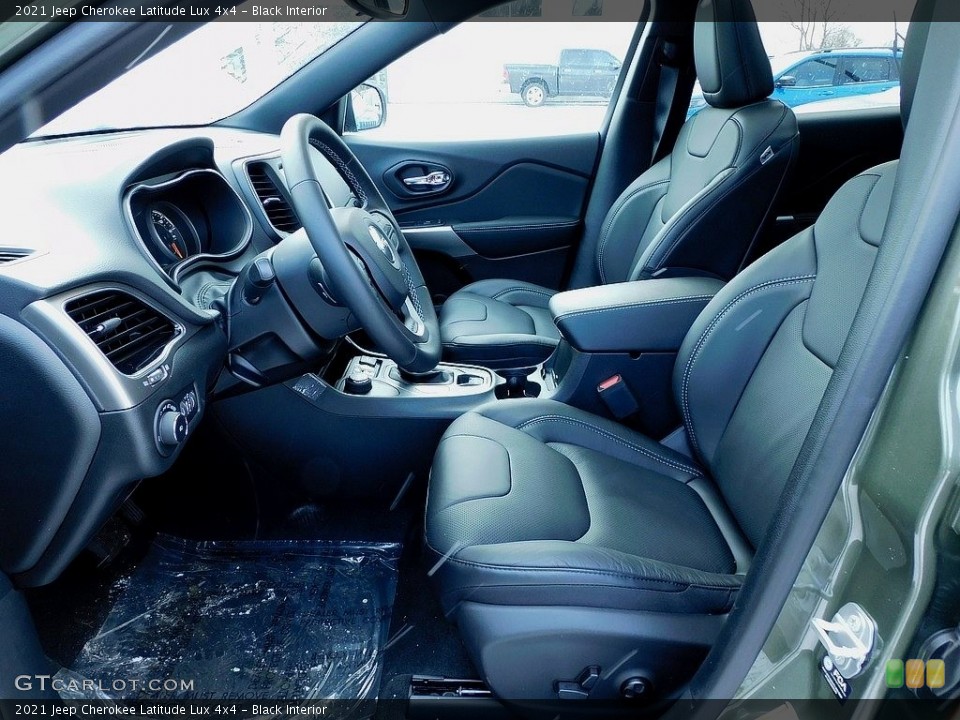 Black Interior Front Seat for the 2021 Jeep Cherokee Latitude Lux 4x4 #140638649