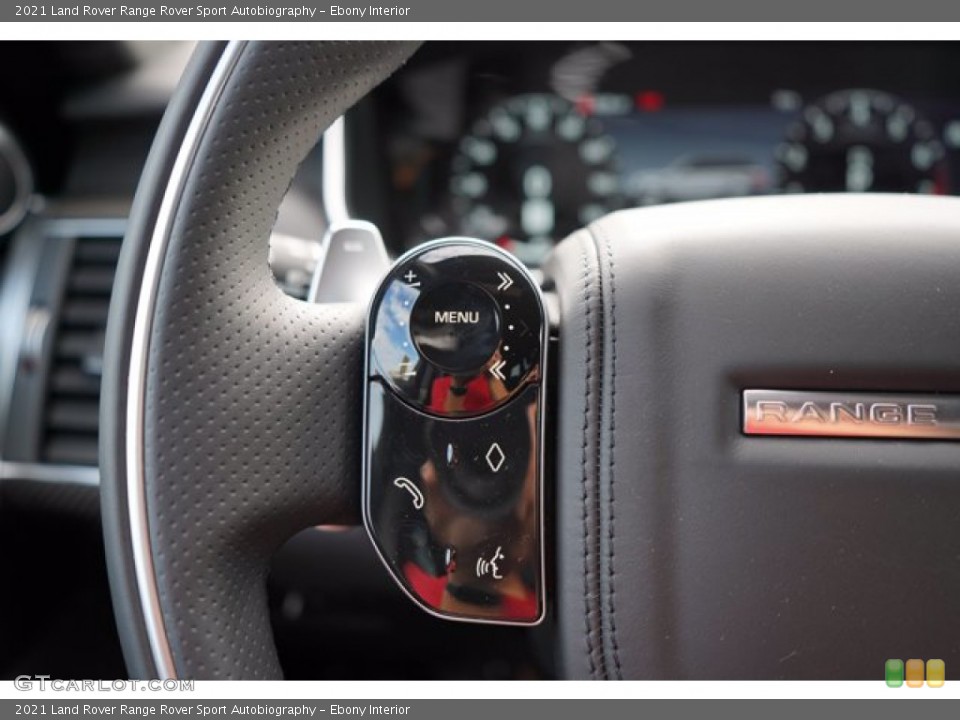 Ebony Interior Steering Wheel for the 2021 Land Rover Range Rover Sport Autobiography #140638754