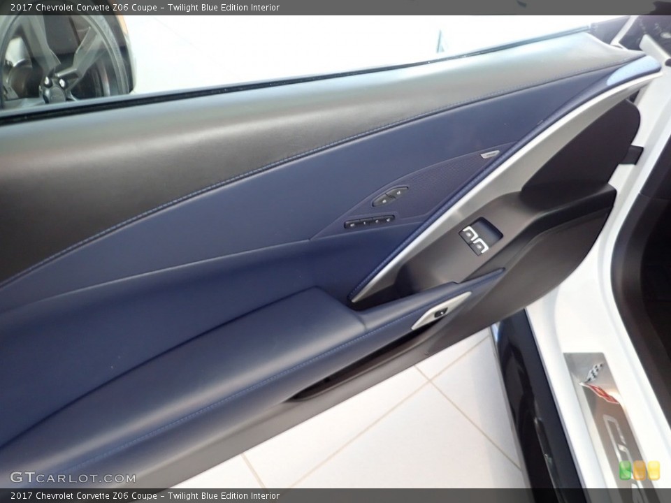 Twilight Blue Edition Interior Door Panel for the 2017 Chevrolet Corvette Z06 Coupe #140638844