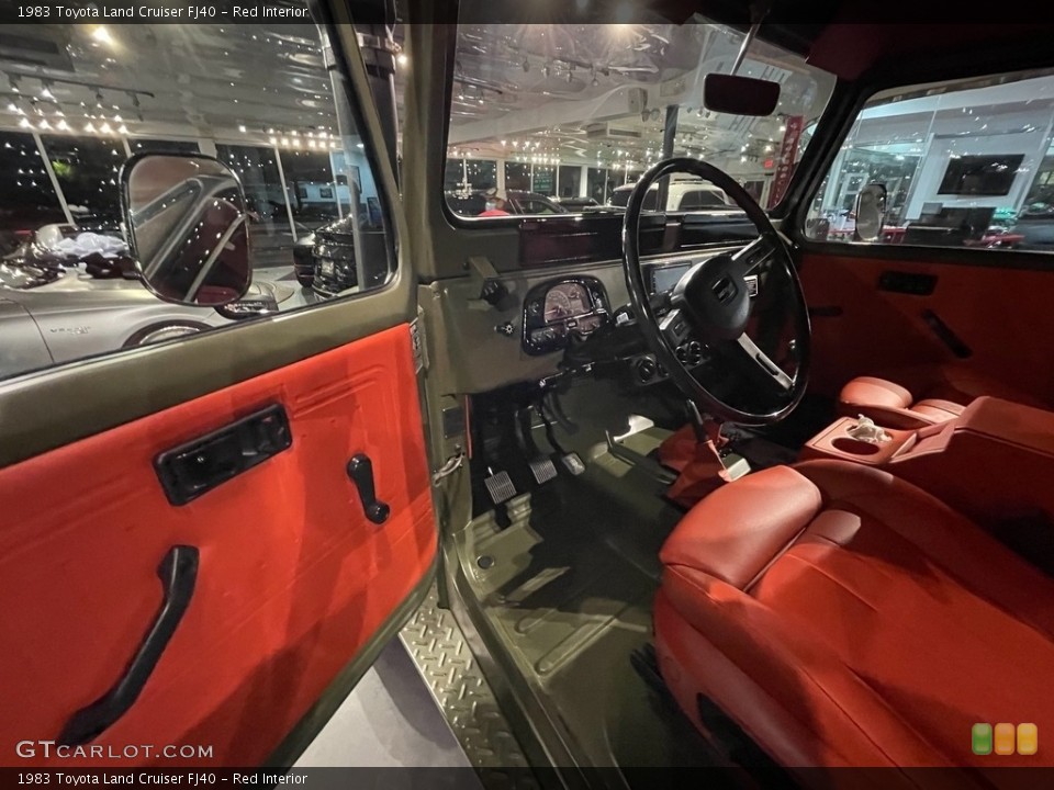 Red 1983 Toyota Land Cruiser Interiors