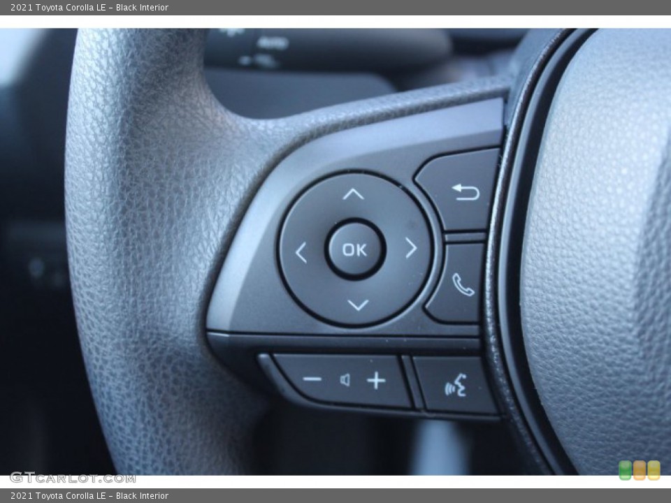 Black Interior Steering Wheel for the 2021 Toyota Corolla LE #140642195