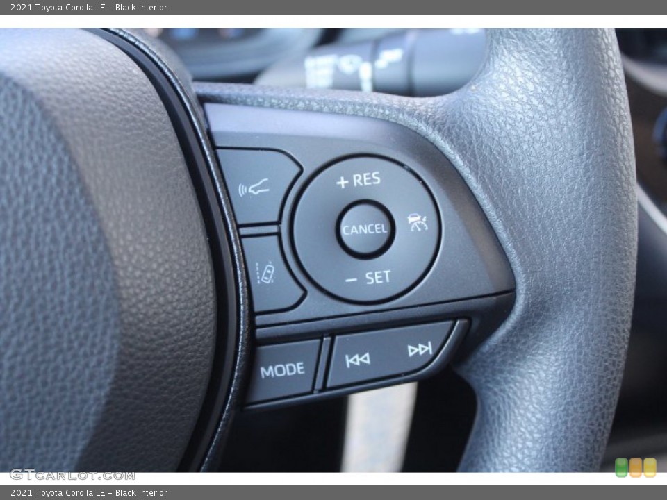 Black Interior Steering Wheel for the 2021 Toyota Corolla LE #140642217