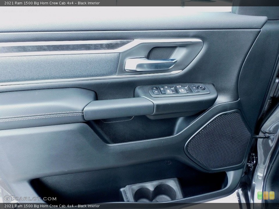 Black Interior Door Panel for the 2021 Ram 1500 Big Horn Crew Cab 4x4 #140642357