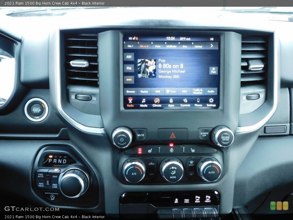 Black Interior Controls for the 2021 Ram 1500 Big Horn Crew Cab 4x4 #140642381