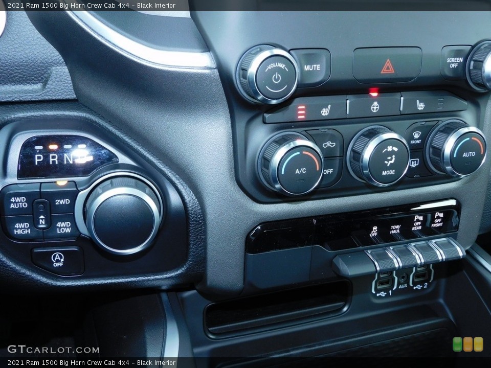 Black Interior Controls for the 2021 Ram 1500 Big Horn Crew Cab 4x4 #140642452