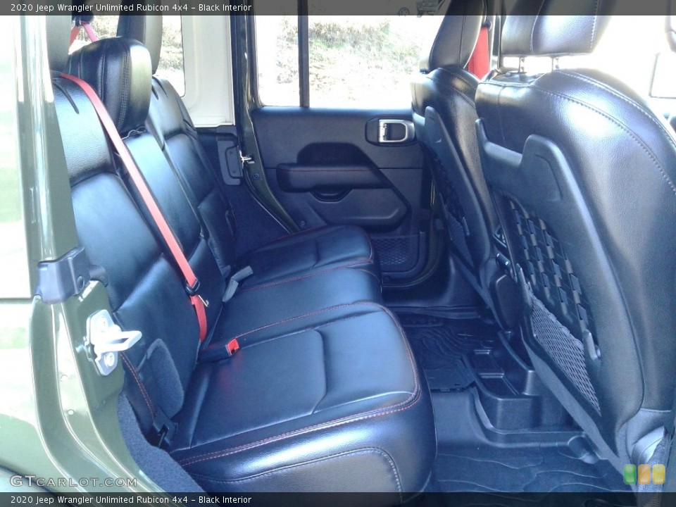 Black Interior Rear Seat for the 2020 Jeep Wrangler Unlimited Rubicon 4x4 #140643017