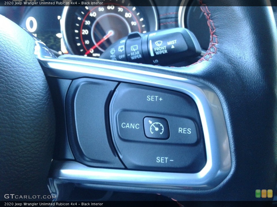 Black Interior Steering Wheel for the 2020 Jeep Wrangler Unlimited Rubicon 4x4 #140643113