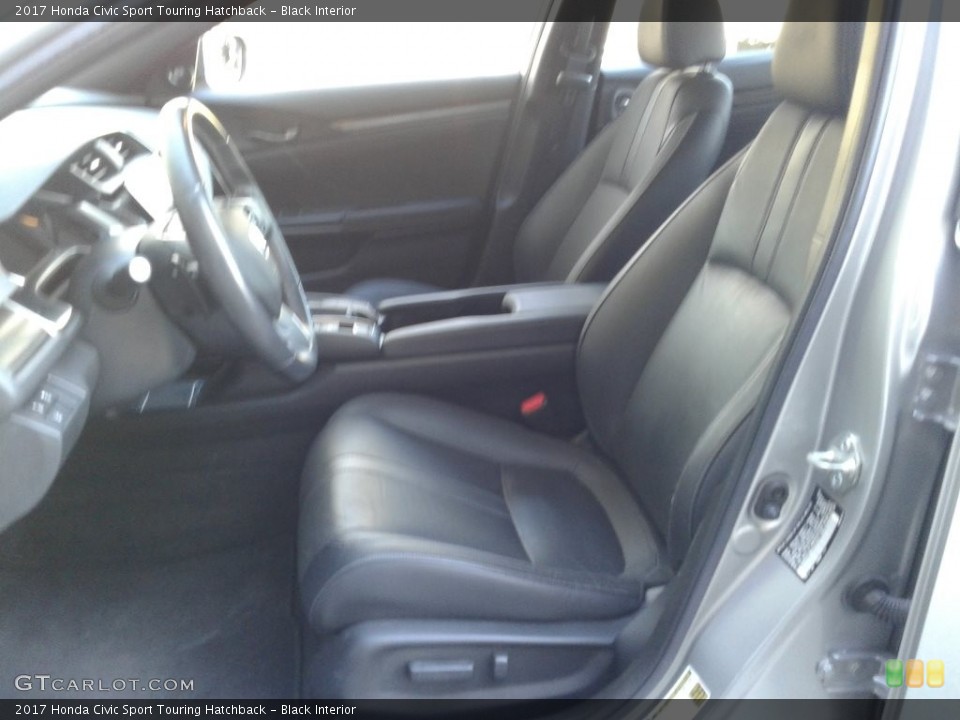Black Interior Front Seat for the 2017 Honda Civic Sport Touring Hatchback #140644530