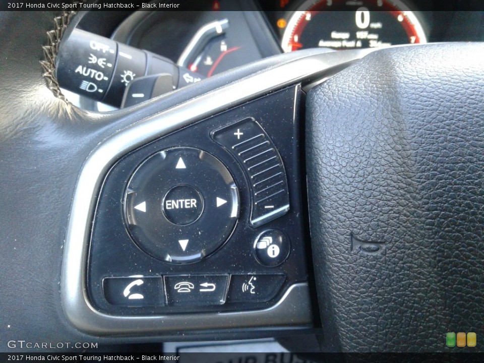 Black Interior Controls for the 2017 Honda Civic Sport Touring Hatchback #140644745