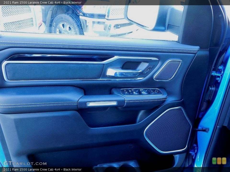 Black Interior Door Panel for the 2021 Ram 1500 Laramie Crew Cab 4x4 #140644838