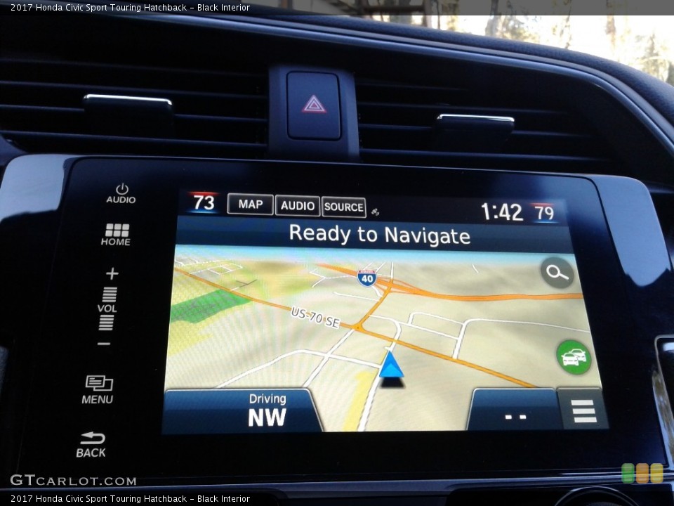 Black Interior Navigation for the 2017 Honda Civic Sport Touring Hatchback #140644847