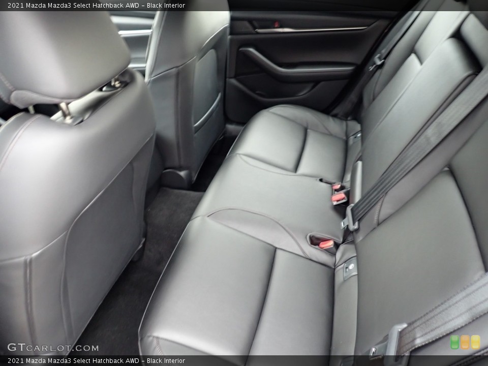 Black Interior Rear Seat for the 2021 Mazda Mazda3 Select Hatchback AWD #140649349