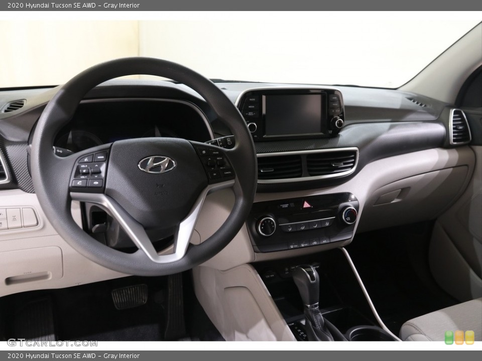 Gray Interior Dashboard for the 2020 Hyundai Tucson SE AWD #140649612
