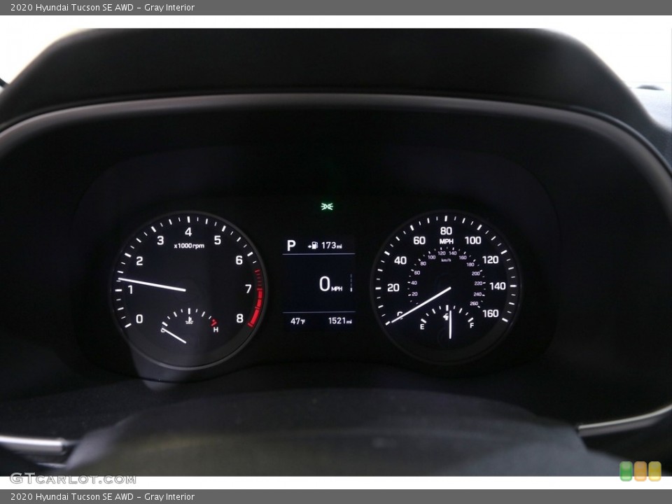 Gray Interior Gauges for the 2020 Hyundai Tucson SE AWD #140649655