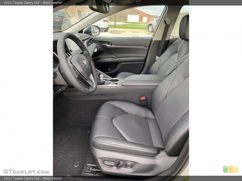 Black Interior Front Seat for the 2021 Toyota Camry XLE #140650576
