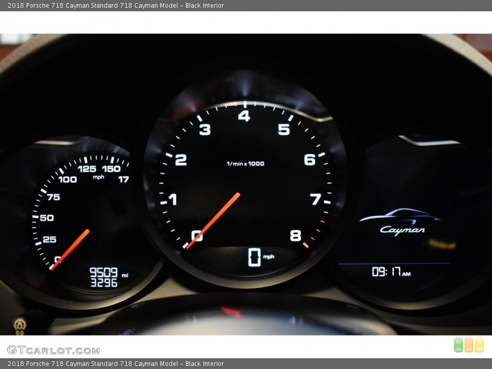Black Interior Gauges for the 2018 Porsche 718 Cayman  #140650768