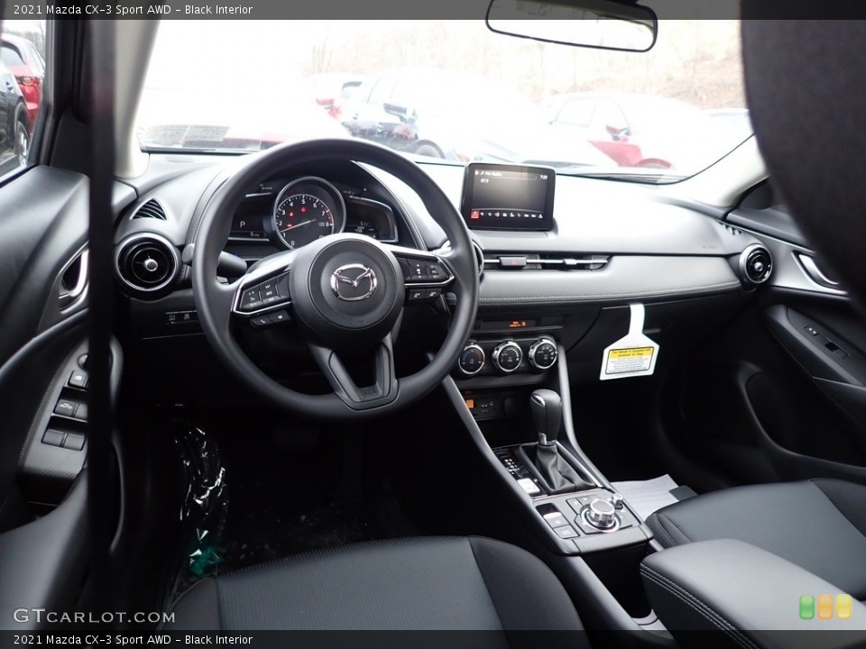 Black Interior Photo for the 2021 Mazda CX-3 Sport AWD #140651173