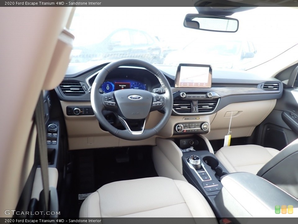 Sandstone Interior Photo for the 2020 Ford Escape Titanium 4WD #140651623