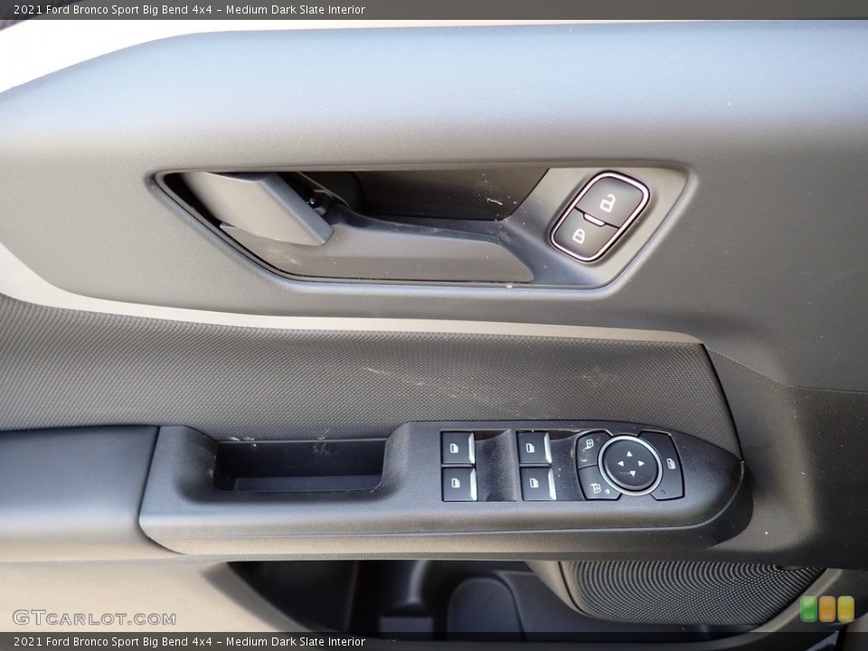 Medium Dark Slate Interior Door Panel for the 2021 Ford Bronco Sport Big Bend 4x4 #140651692