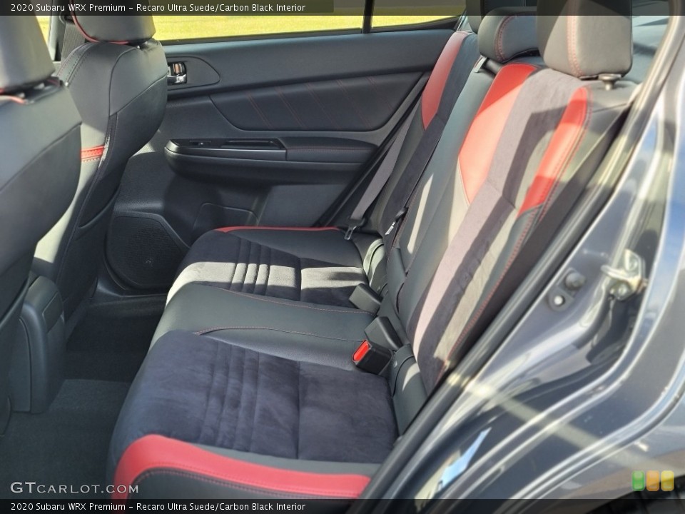 Recaro Ultra Suede/Carbon Black Interior Rear Seat for the 2020 Subaru WRX Premium #140653927