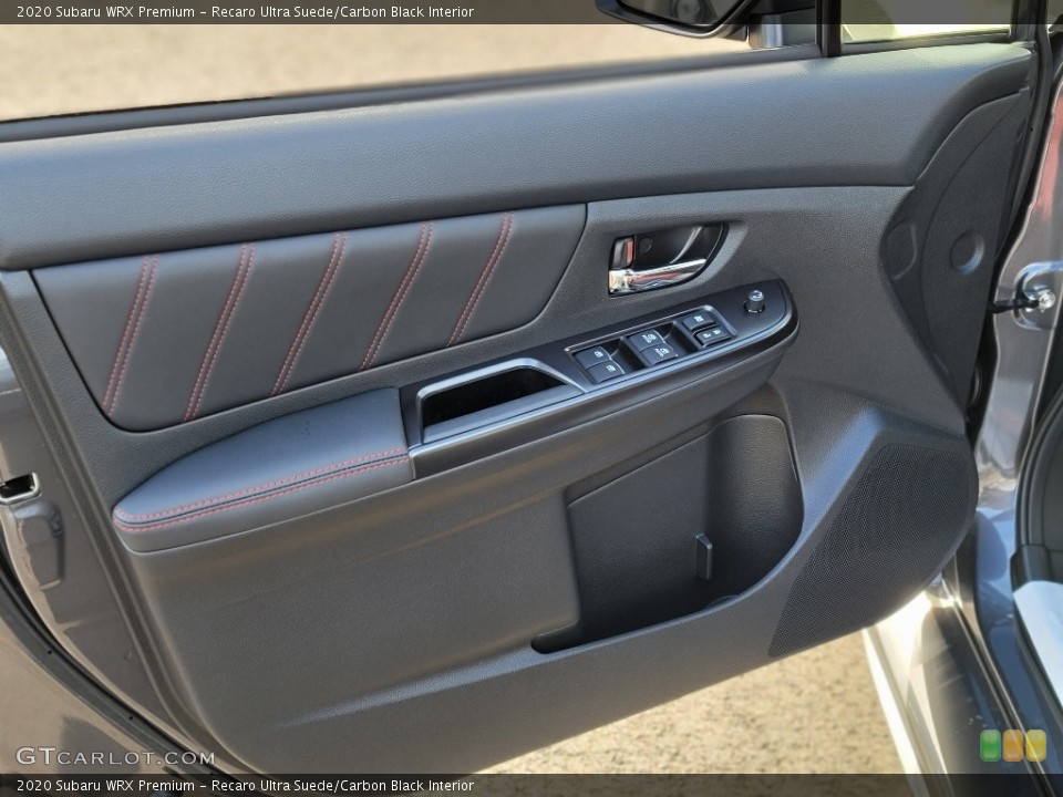 Recaro Ultra Suede/Carbon Black Interior Door Panel for the 2020 Subaru WRX Premium #140654044