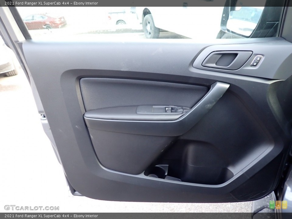 Ebony Interior Door Panel for the 2021 Ford Ranger XL SuperCab 4x4 #140654596