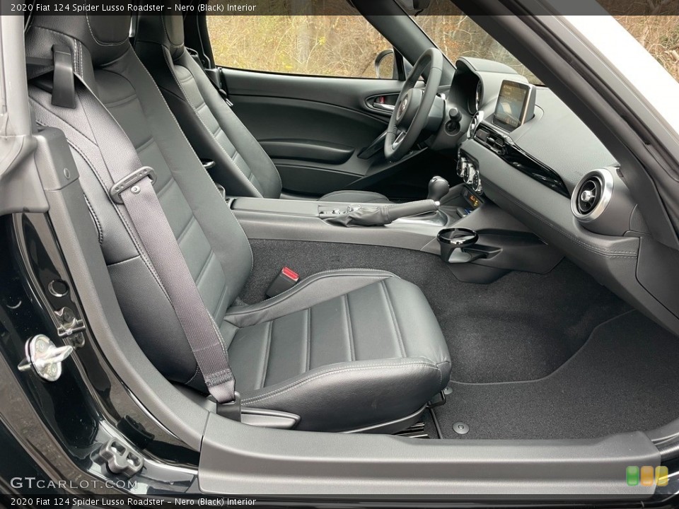 Nero (Black) Interior Front Seat for the 2020 Fiat 124 Spider Lusso Roadster #140655115