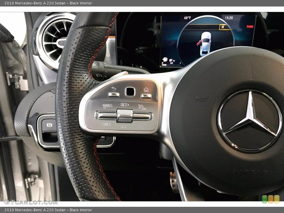 Black Interior Steering Wheel for the 2019 Mercedes-Benz A 220 Sedan #140655409