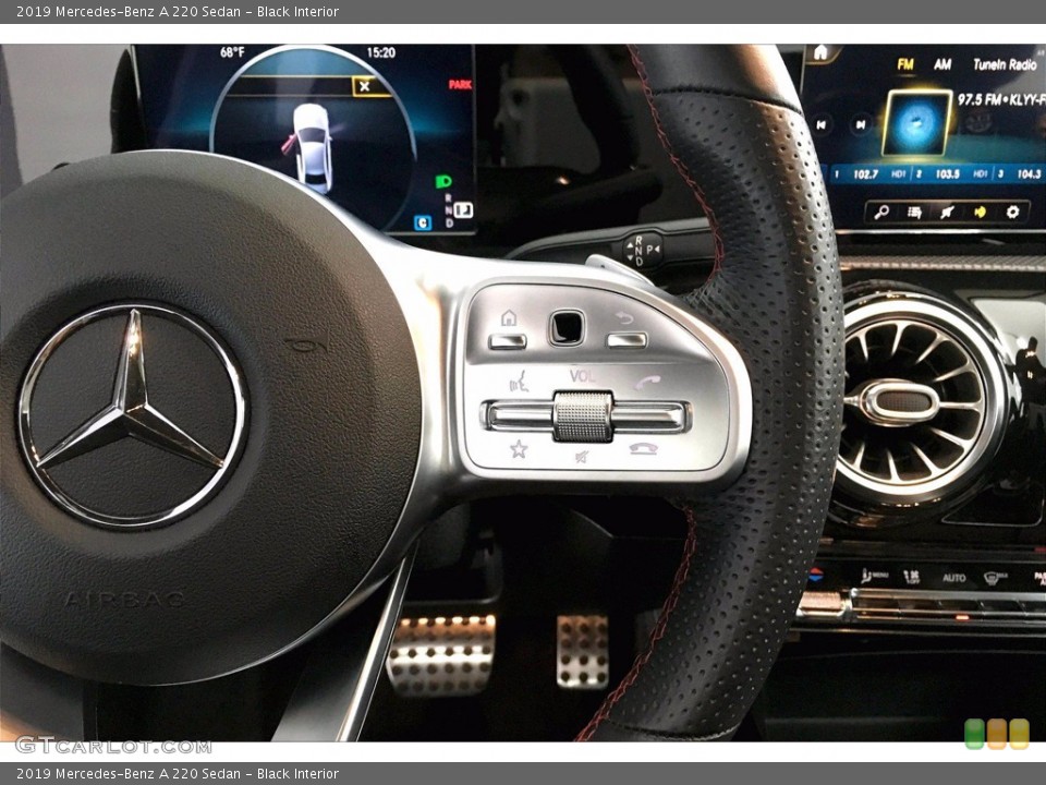 Black Interior Steering Wheel for the 2019 Mercedes-Benz A 220 Sedan #140655433