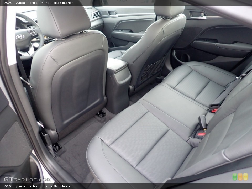 Black Interior Rear Seat for the 2020 Hyundai Elantra Limited #140655439
