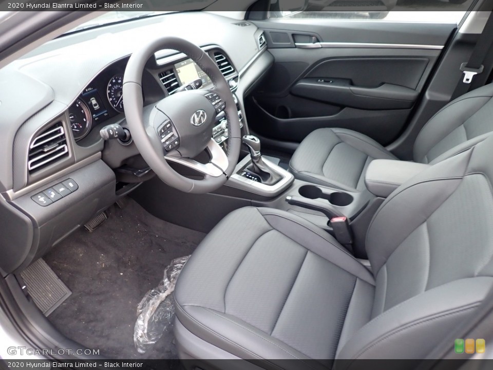 Black Interior Photo for the 2020 Hyundai Elantra Limited #140655457