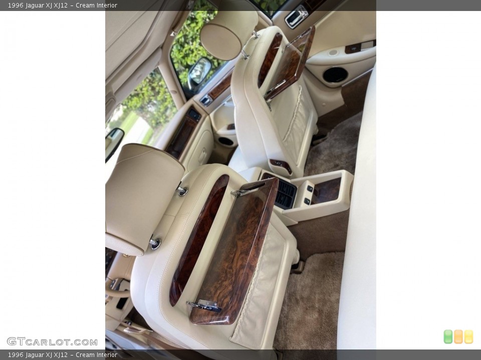 Cream Interior Rear Seat for the 1996 Jaguar XJ XJ12 #140655688