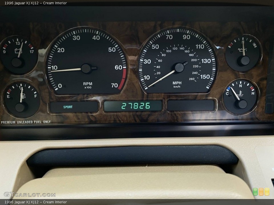Cream Interior Gauges for the 1996 Jaguar XJ XJ12 #140655754